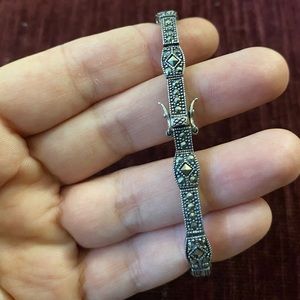 STERLING SILVER MARCASITE BRACELET